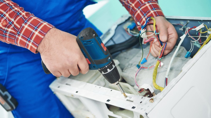 Haymana Çetintaş Çetintaş çamaşır makinesi kart tamiri – Su almama arızası orijinal parça ile giderildi. - Teknik servis örneği
