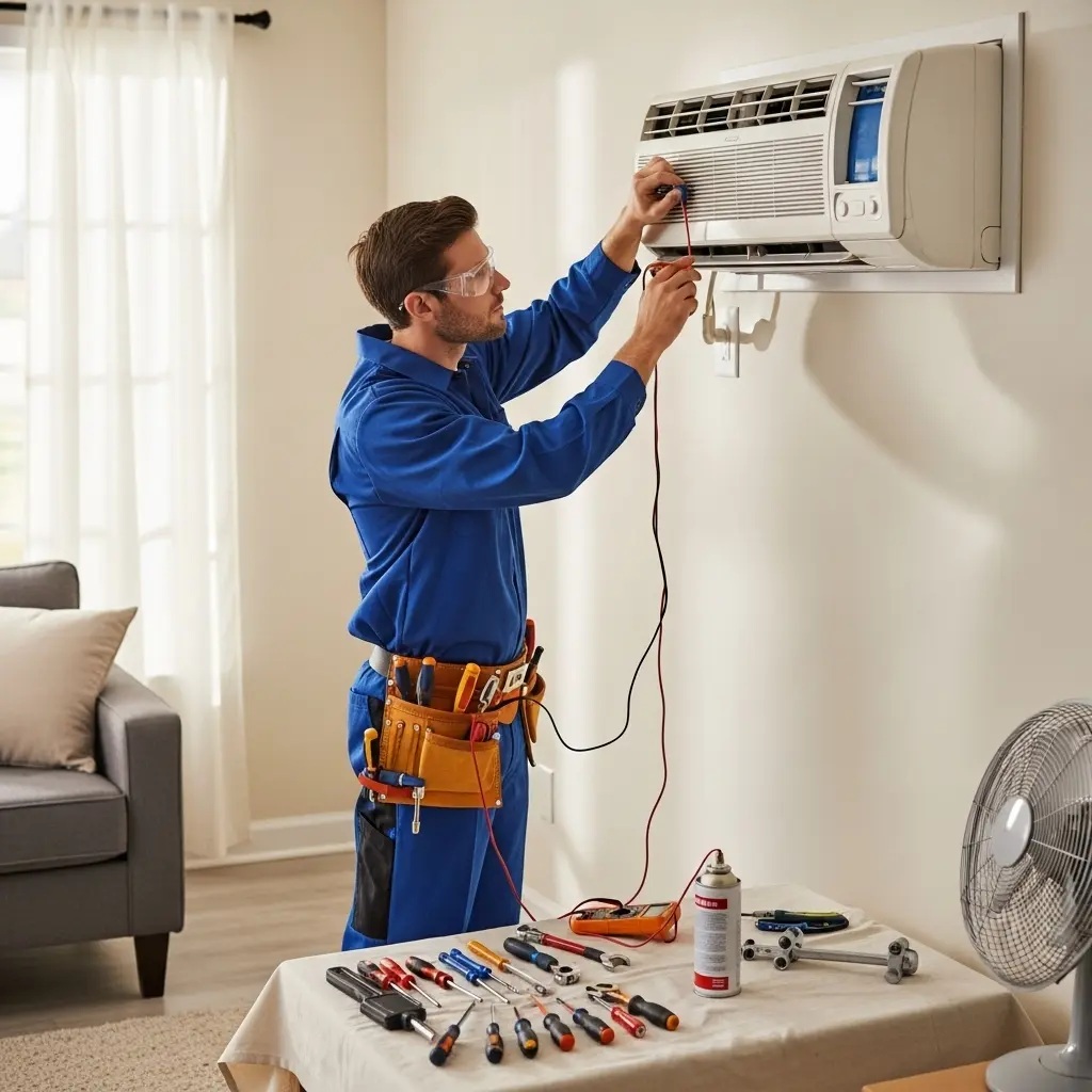 Haymana Çetintaş Çetintaş klima gaz dolumu ve bakım – Enerji verimliliği artırıldı. - Teknik servis örneği